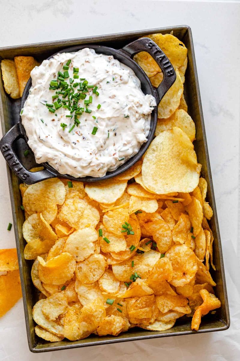 Onion Dip with Chips