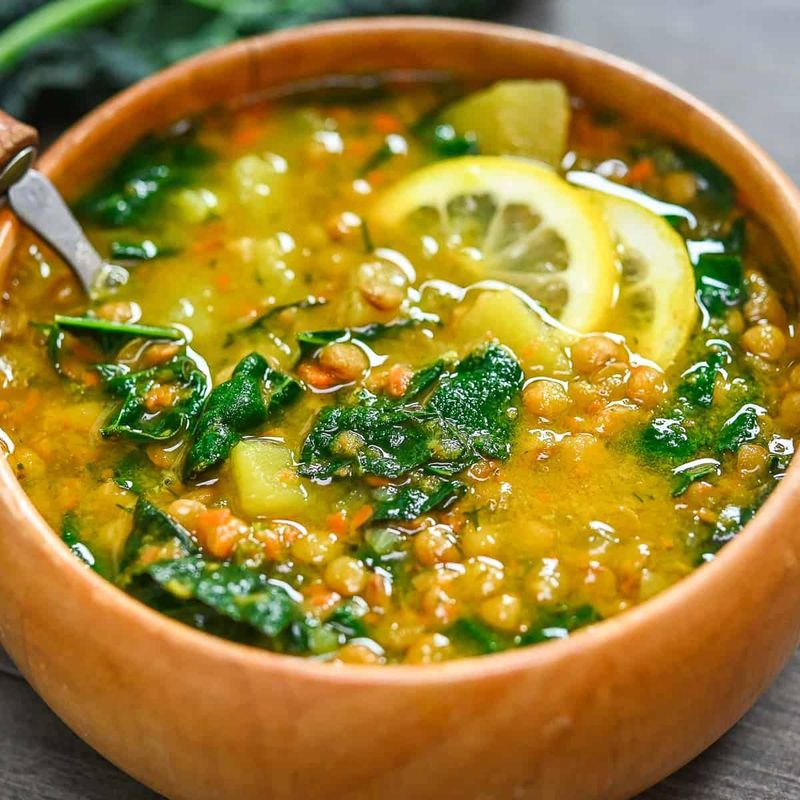 Lemon-Garlic Lentil Soup