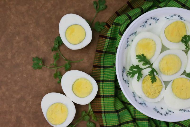 Myth: Boiled eggs turn green when they’re bad