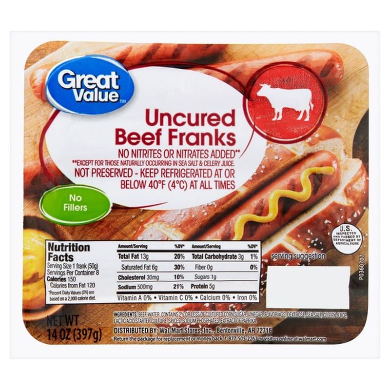 Great Value Hot Dogs (Walmart)