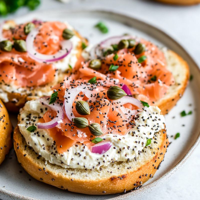 New York: Bagel with Lox and Cream Cheese