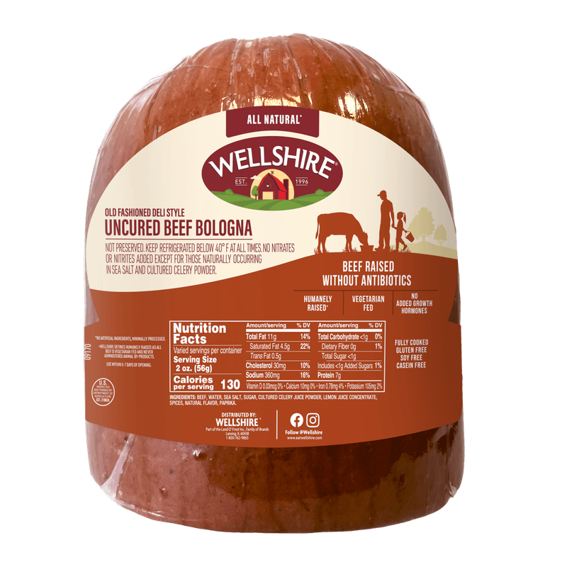 Wellshire Farms Uncured Beef Bologna