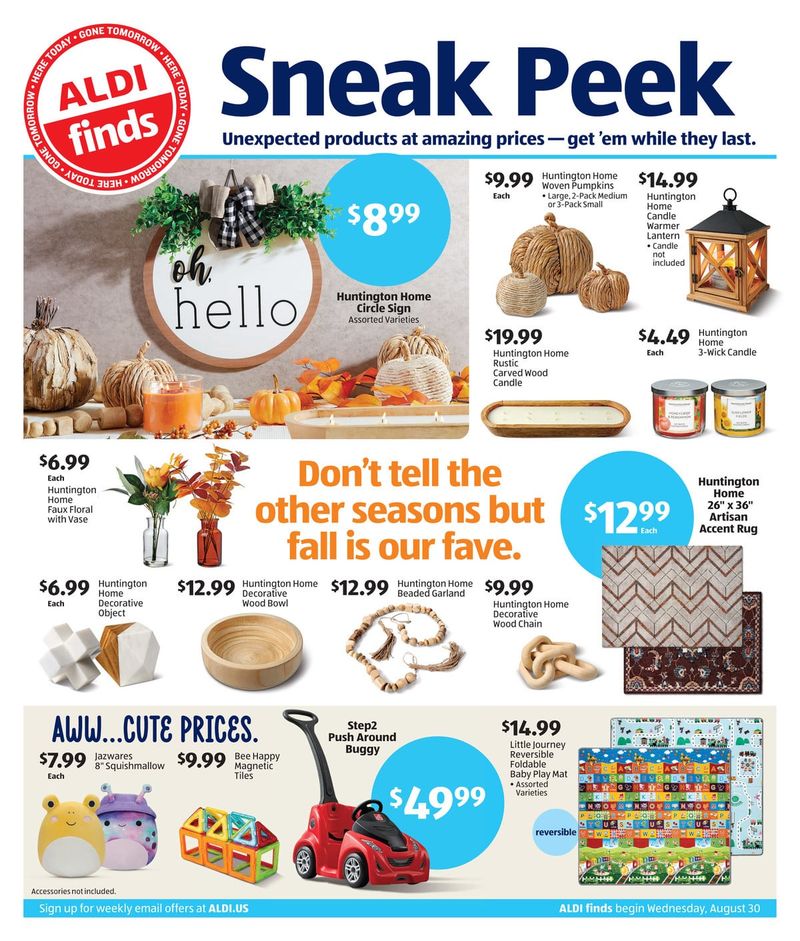 Ignoring Weekly Specials (Especially ALDI Finds)