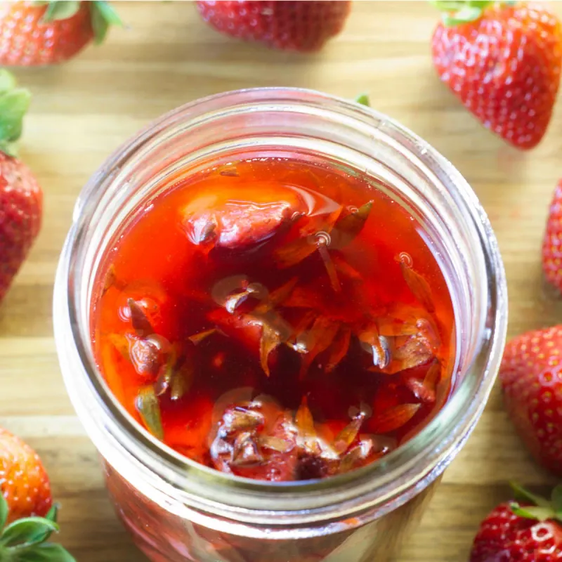 Strawberries and Apple Cider Vinegar