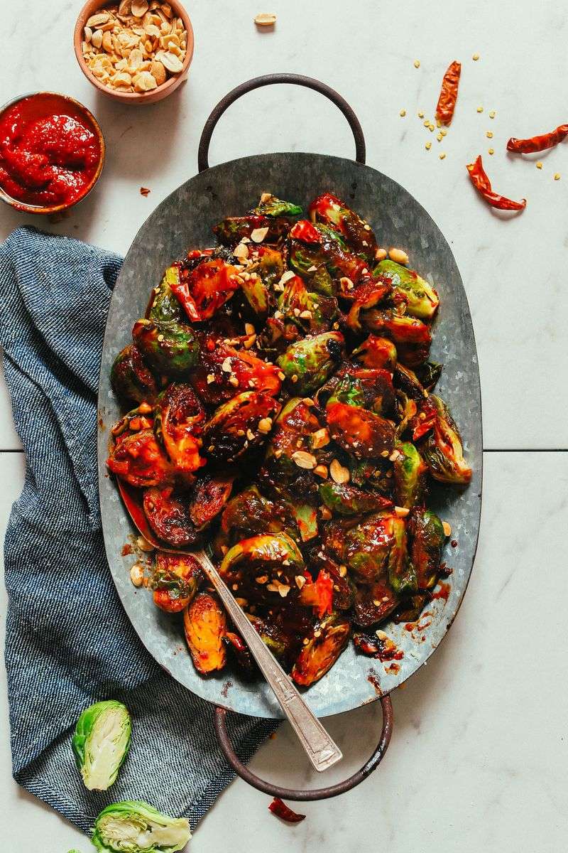 Korean Gochujang Brussels Sprouts