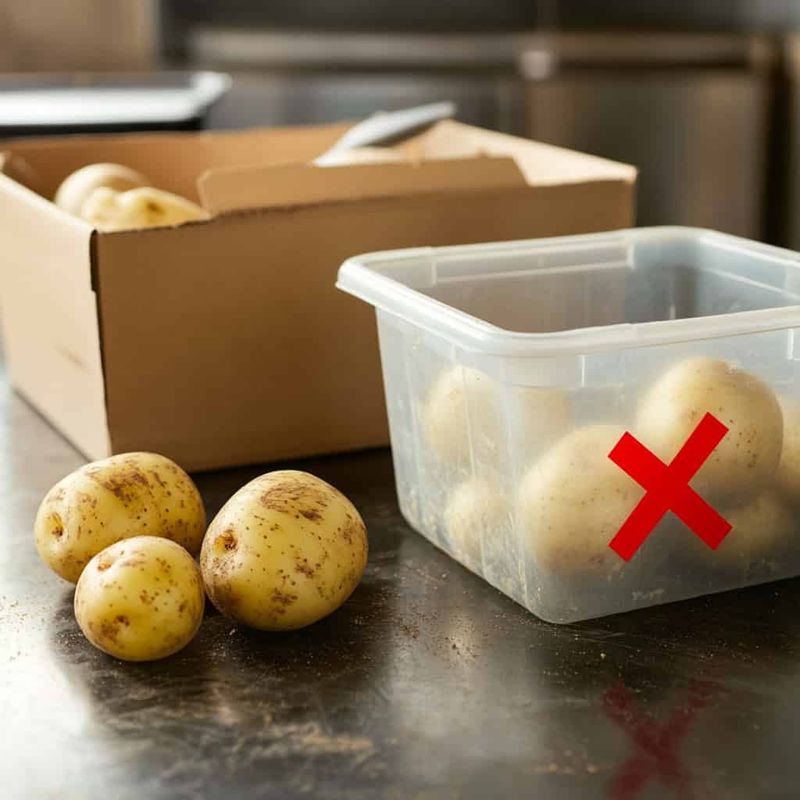 In a Sealed Plastic Container