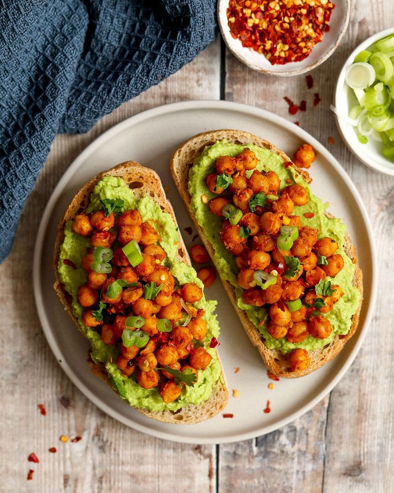 Smashed Chickpea Avocado Toast