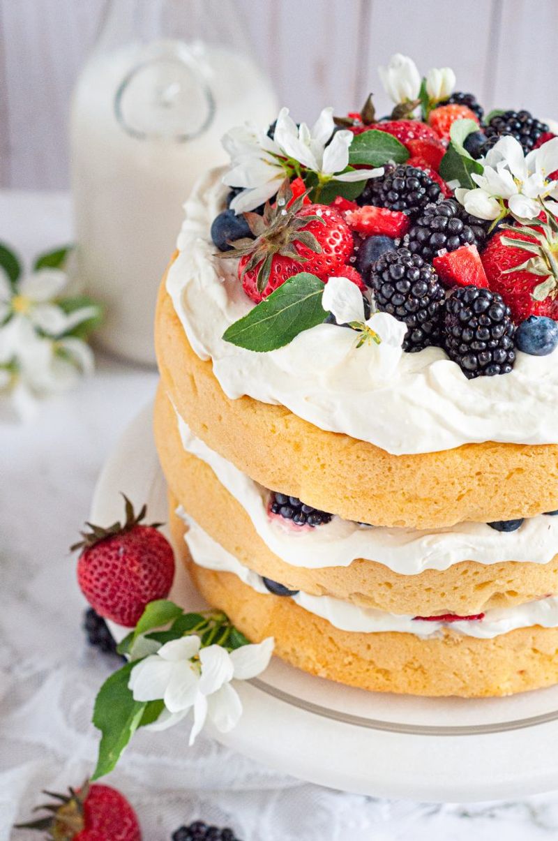 Fresh Whipped Cream & Berries