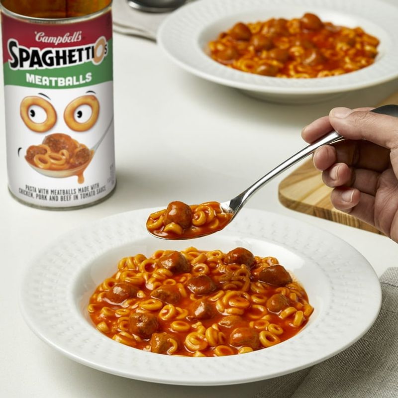 Canned Spaghetti with Meatballs