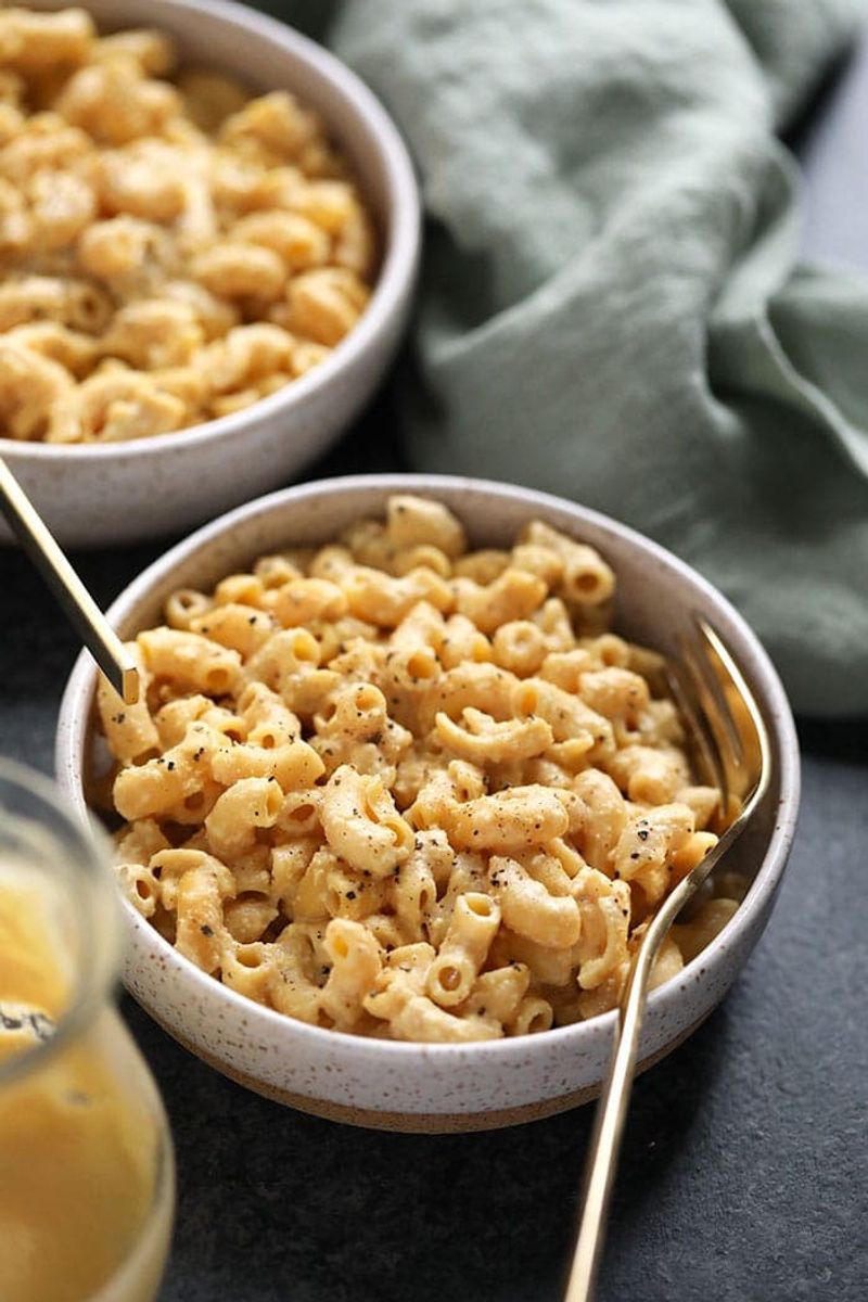 Vegan Mac and Cheese with Bland Cashew Sauce