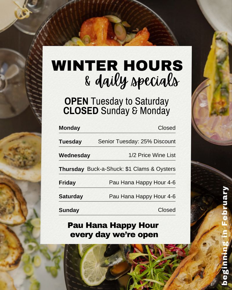 Fish Specials on Certain Days