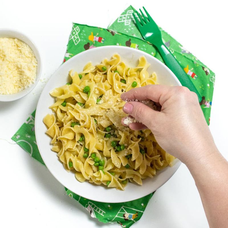 Chicken Nuggets with Buttered Noodles