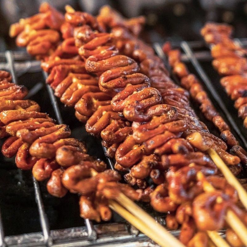 Isaw (Grilled Chicken Intestines)