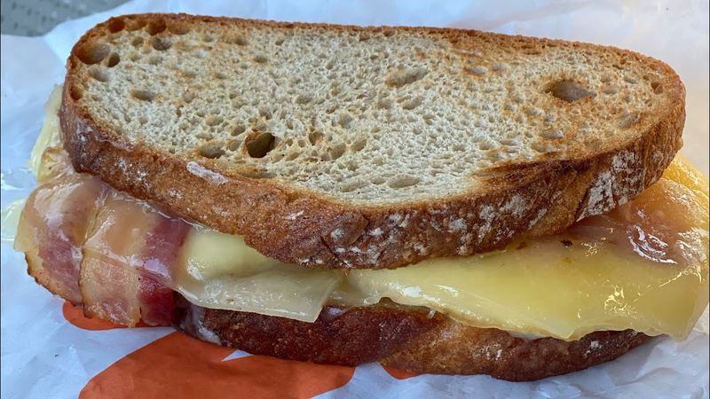 Dunkin’s Sourdough Sandwich with Egg & Bacon