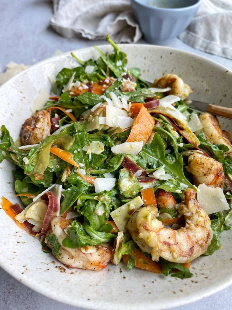 Grilled Shrimp and Arugula Salad