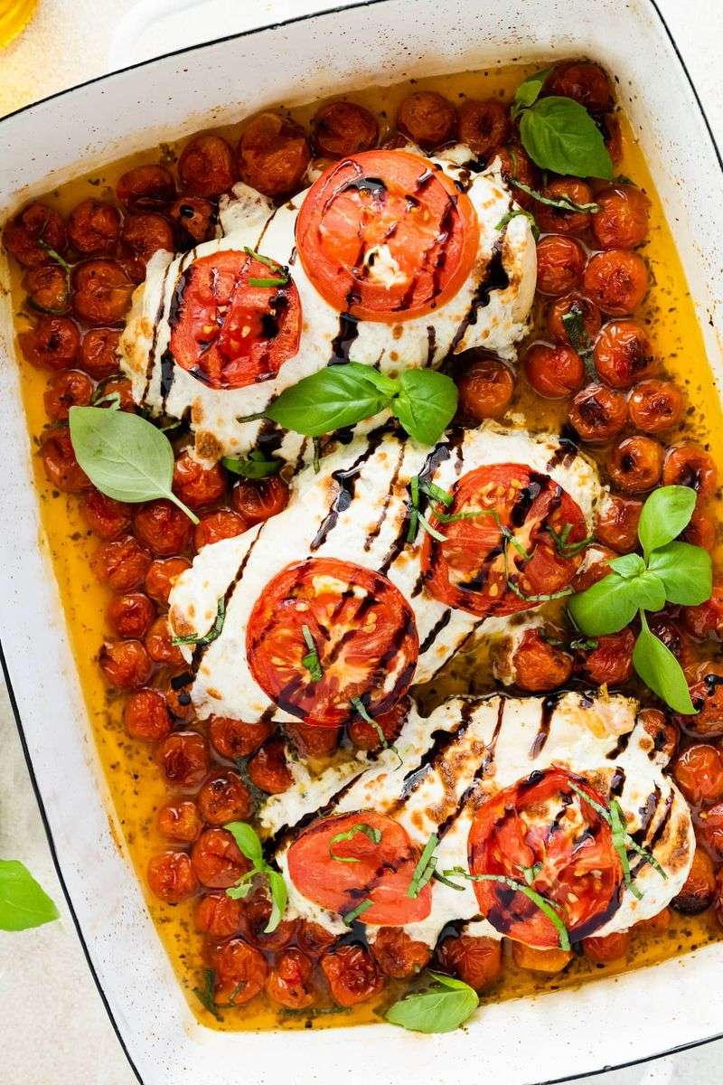 Baked Caprese Chicken