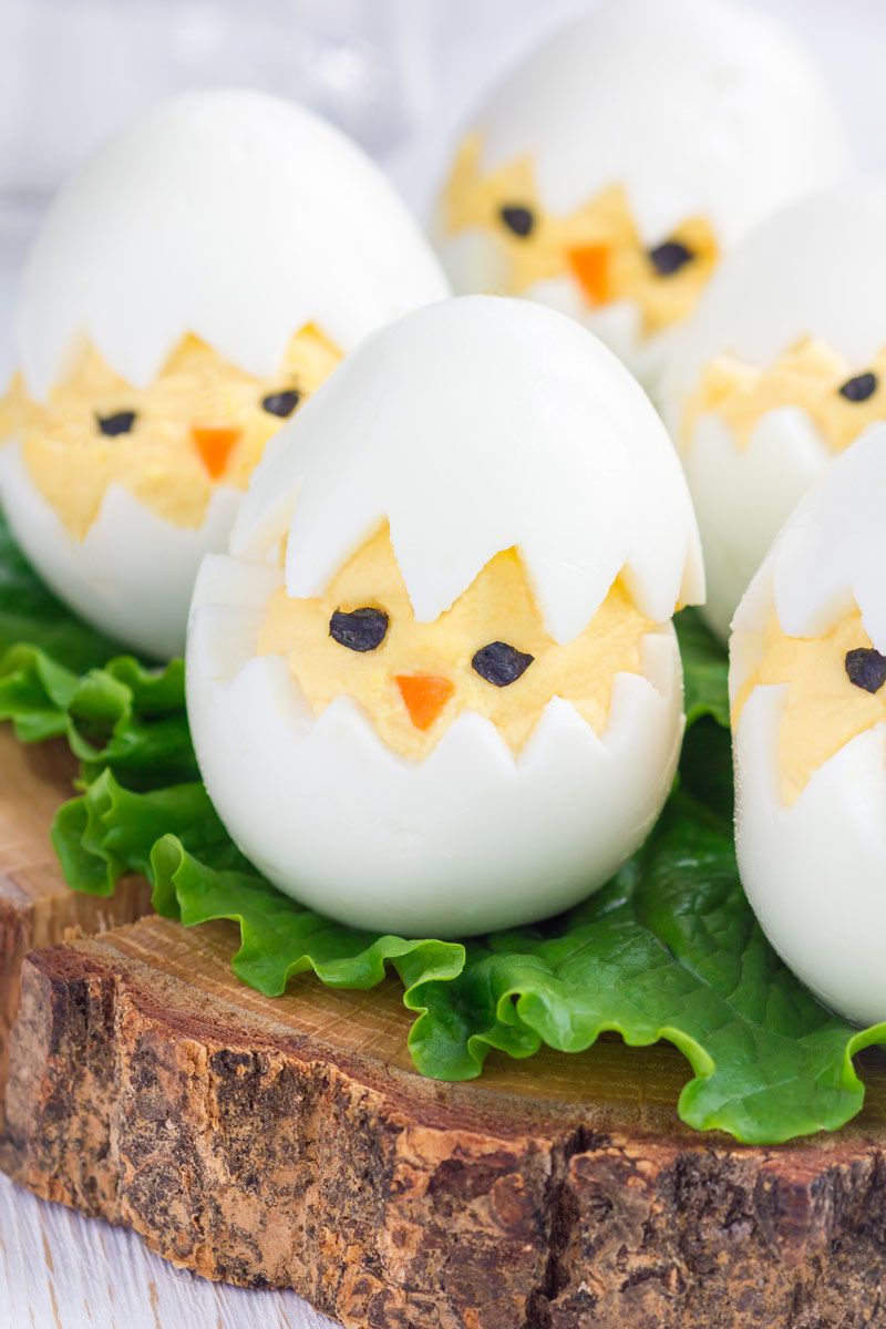 Deviled Egg “Chicks”