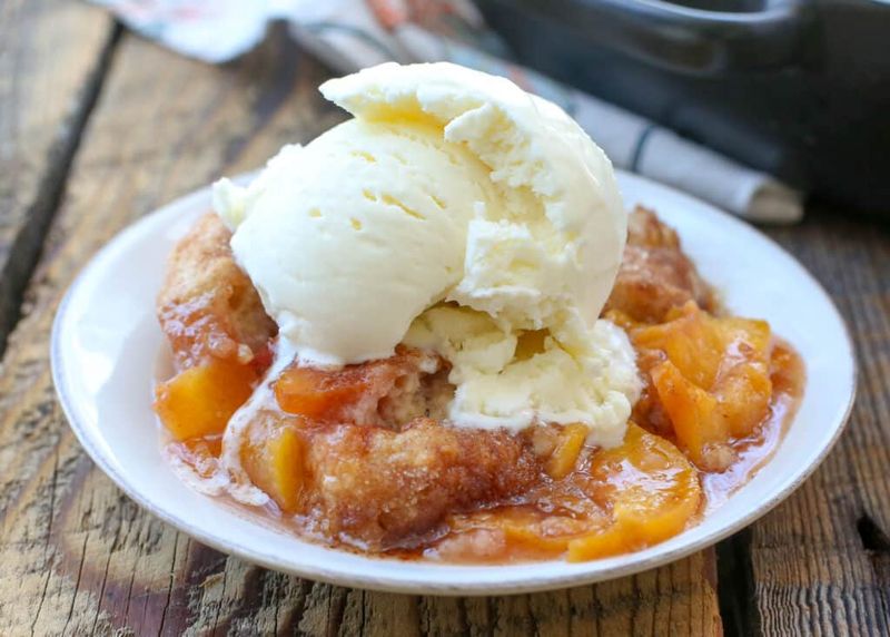 Fruit Cobbler (Served Hot with a Scoop of Ice Cream)