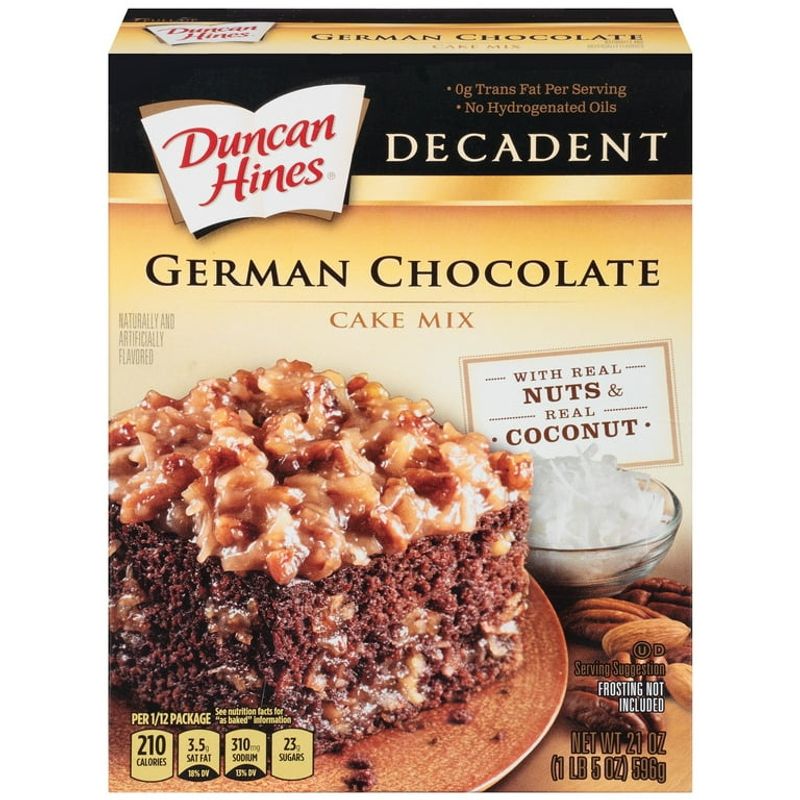 Duncan Hines German Chocolate Cake with Coconut Frosting Mix