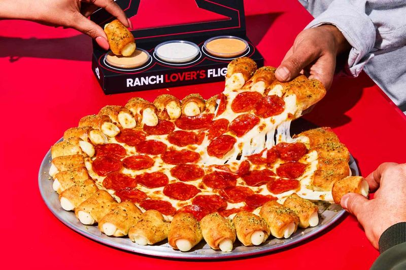 Pizza with Ranch Built Into the Crust