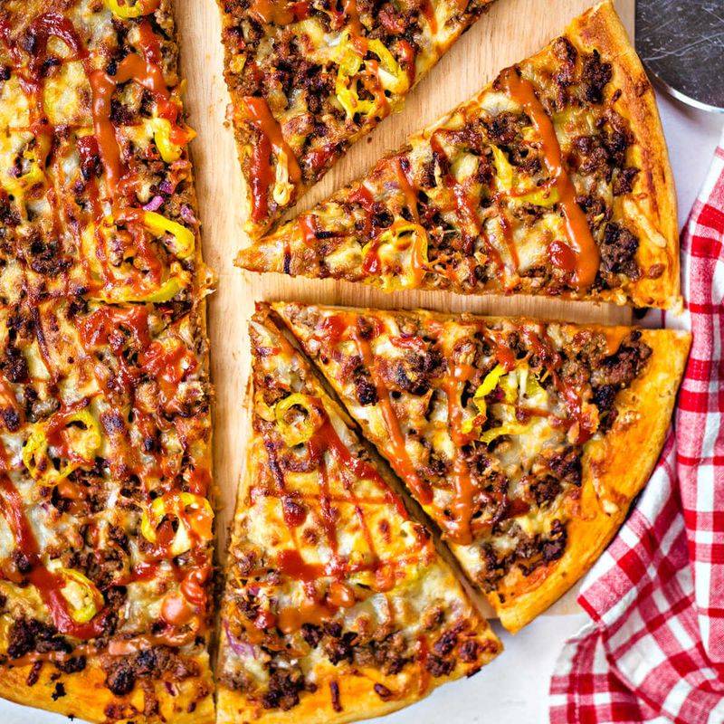 Cheeseburger Pizza