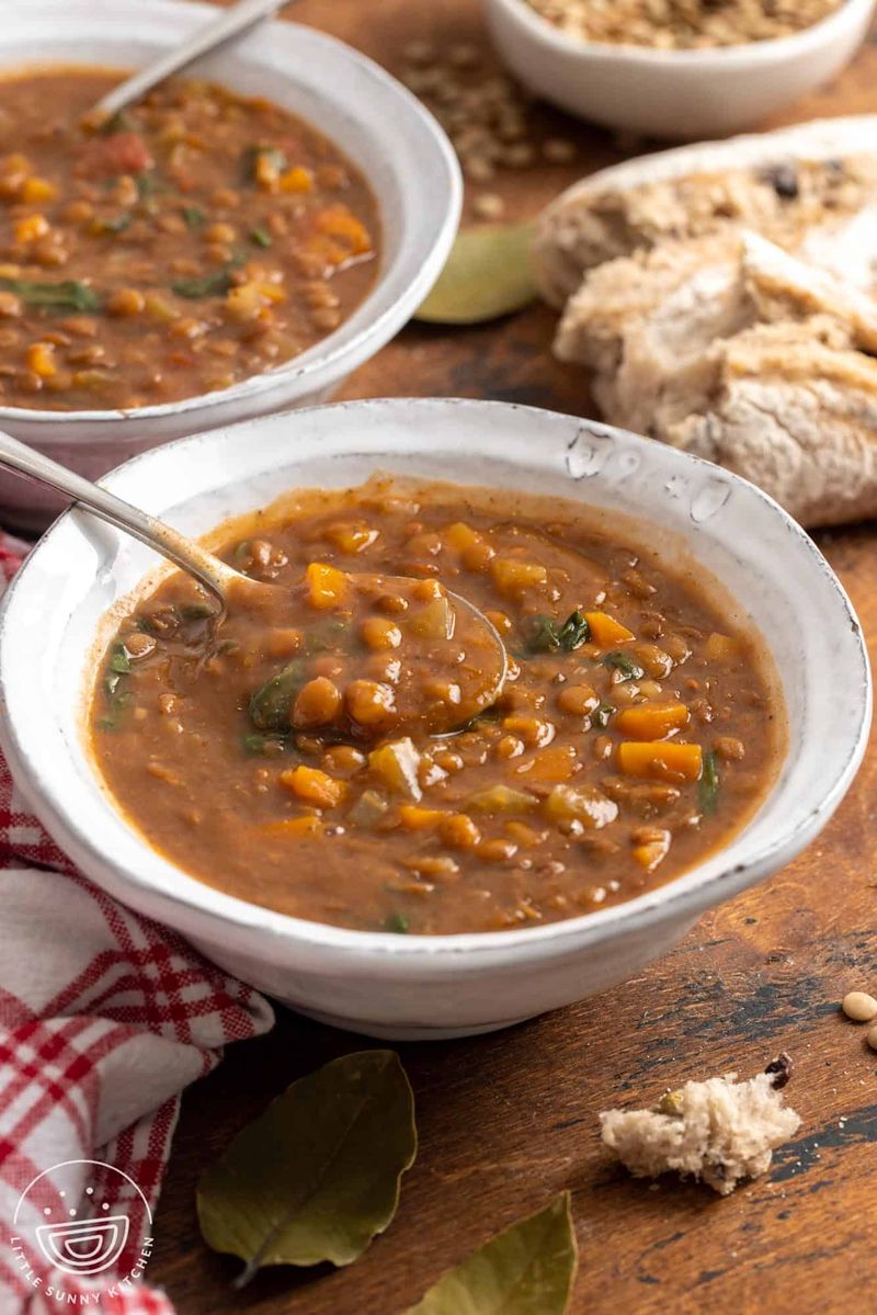 Unseasoned Lentil Soup
