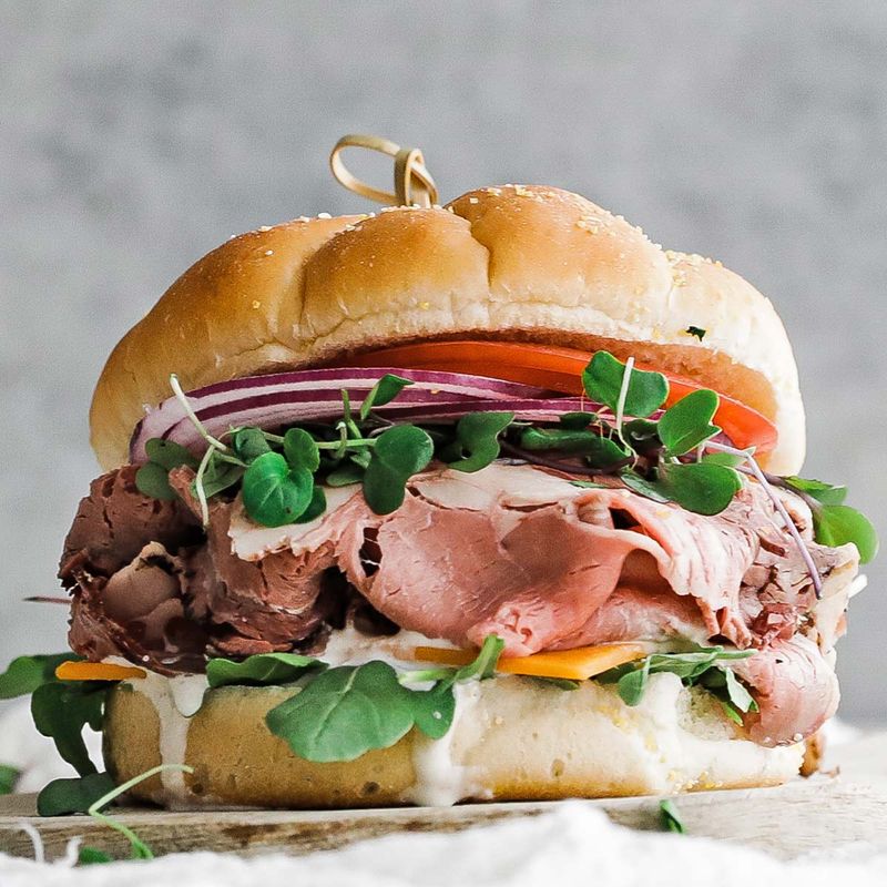 Roast Beef and Horseradish Sandwich