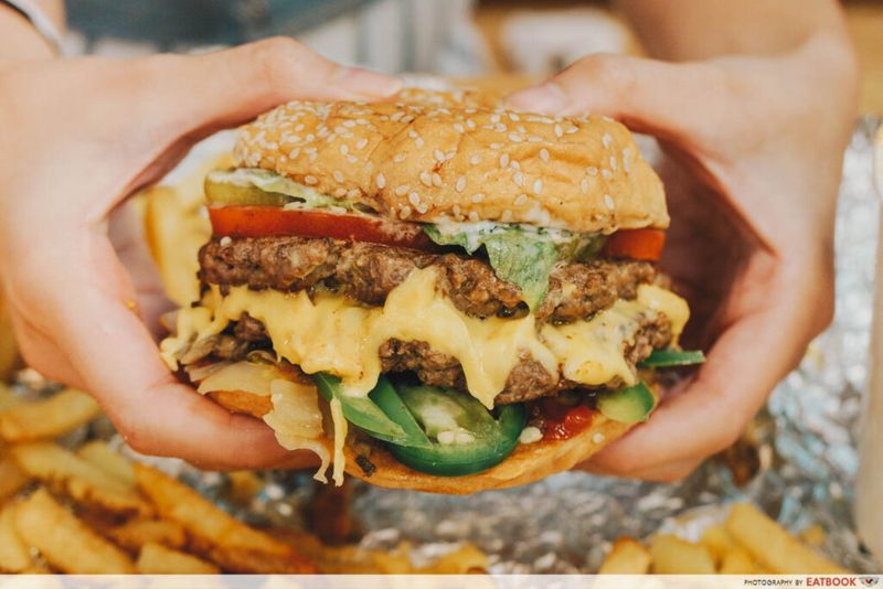 Five Guys Bacon Cheeseburger