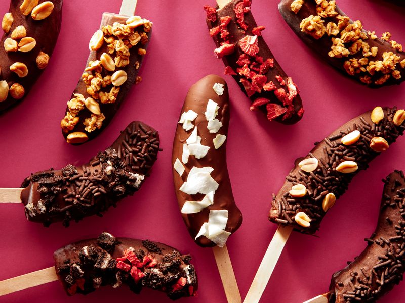 Chocolate-Dipped Frozen Bananas