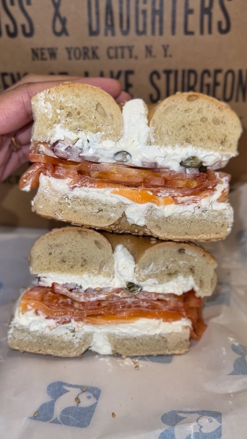 Russ & Daughters’ Bagel with Lox and Cream Cheese