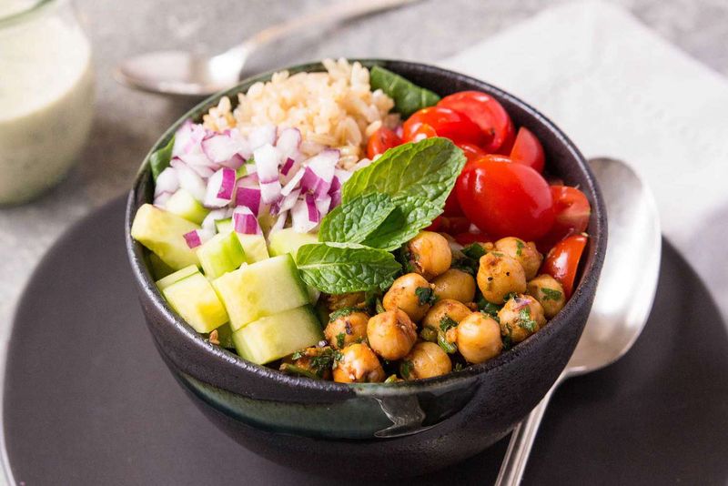Mediterranean Chickpea Bowls