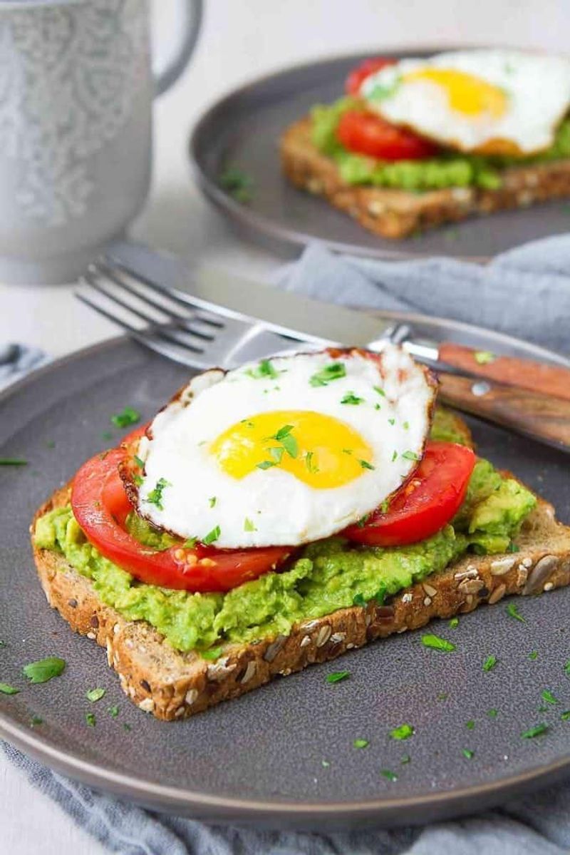 Egg and Avocado with Hot Sauce