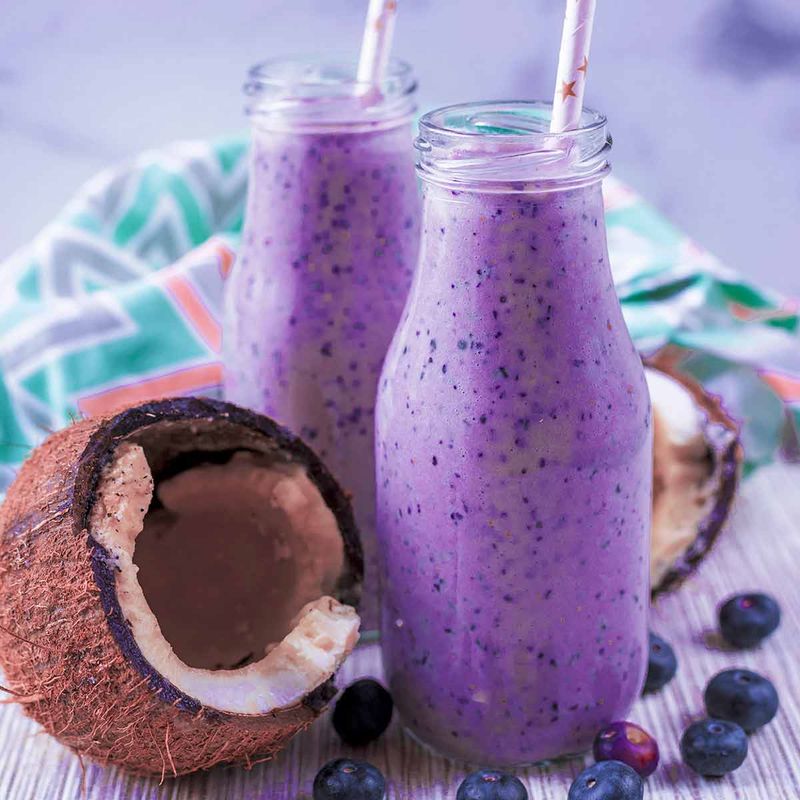 Blueberry Coconut Cream Smoothie