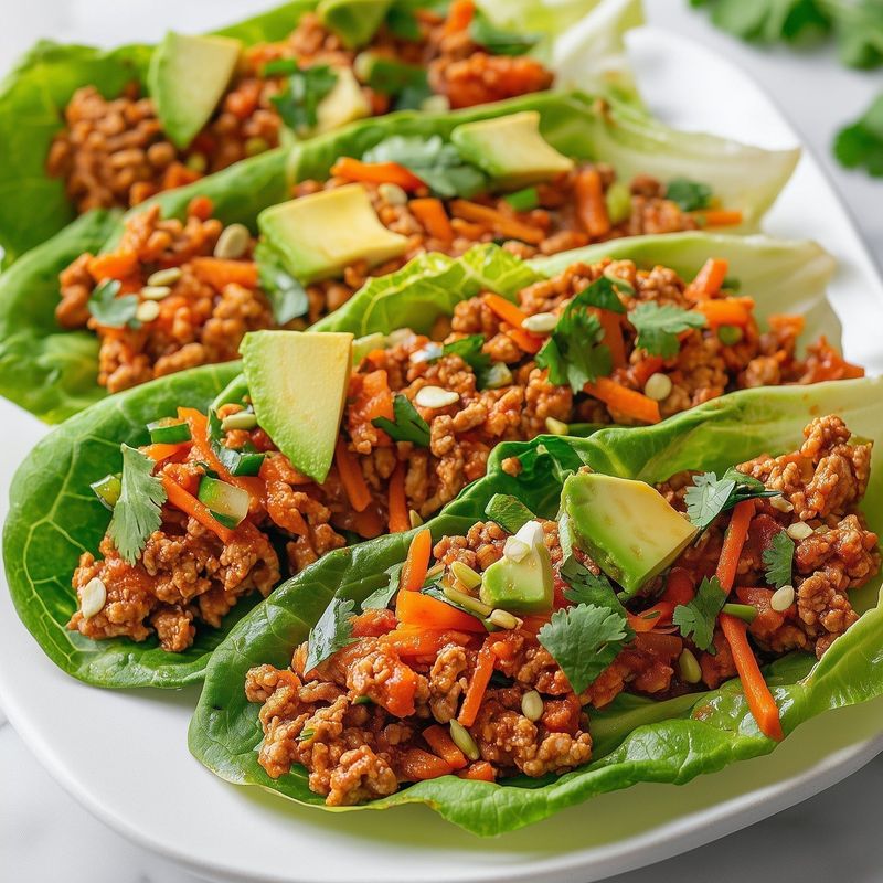 Turkey Lettuce Wraps with Avocado and Salsa