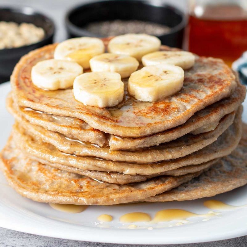 Banana Oat Pancakes (No Flour, No Sugar)