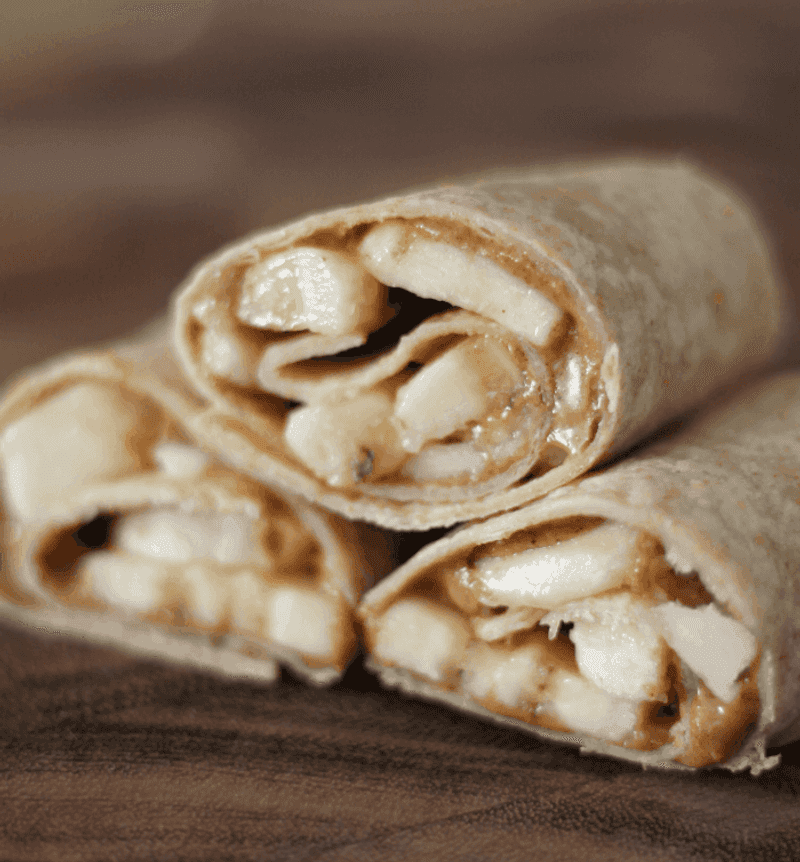 Almond Butter Banana Wraps