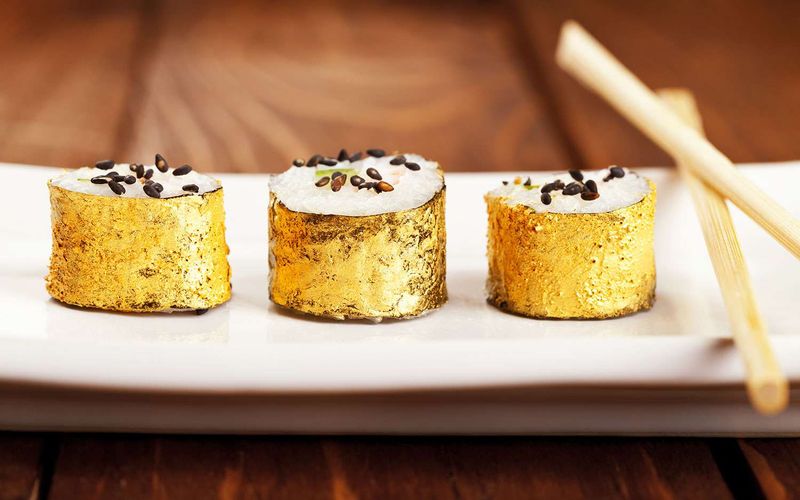 Gold Leaf on Food