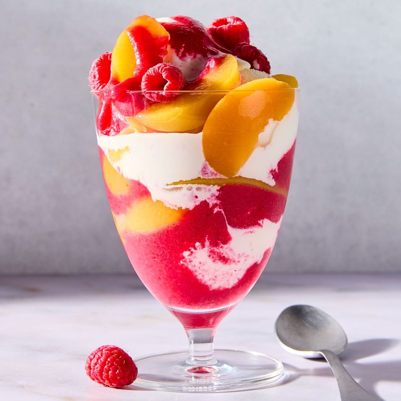 Peach Melba Parfaits