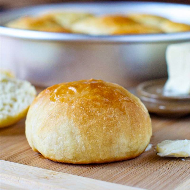 Yeast Rolls with Butter Pats