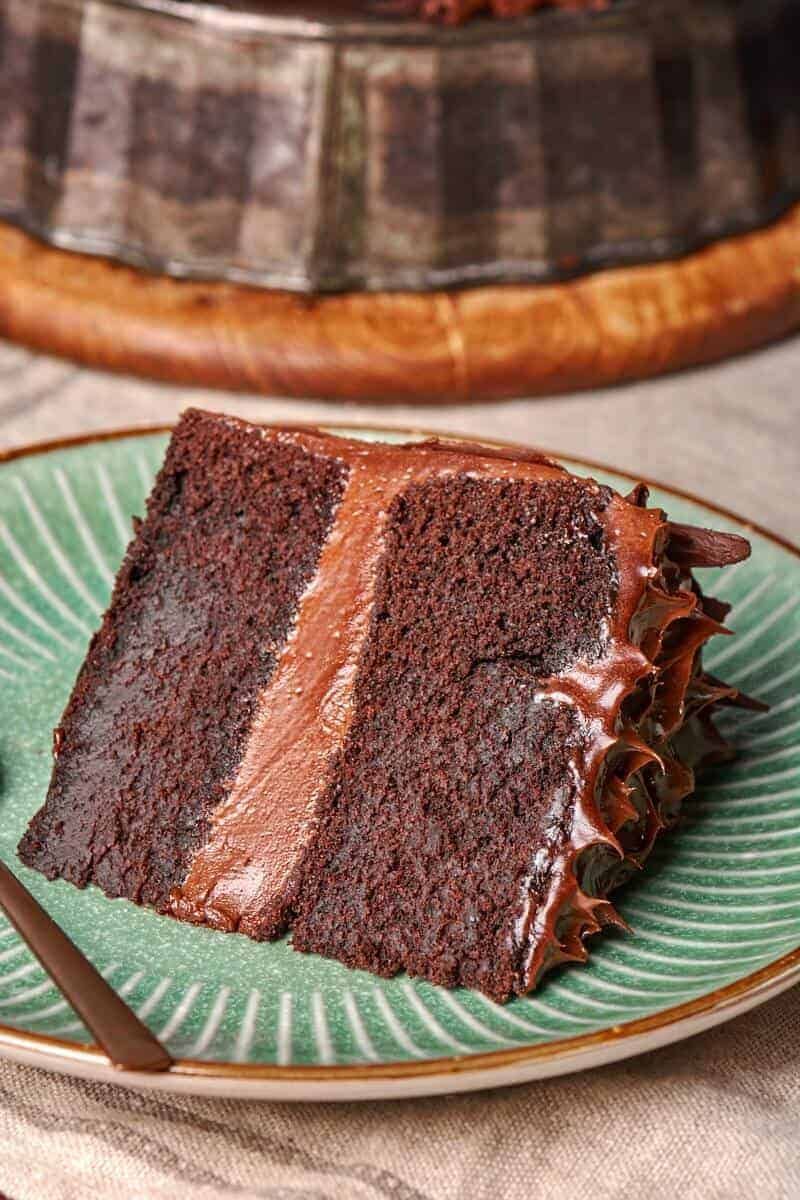 Vegan Chocolate Cake (when under-tested)
