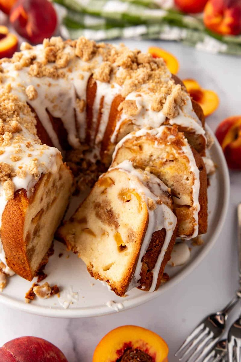Peach Cobbler Pound Cake