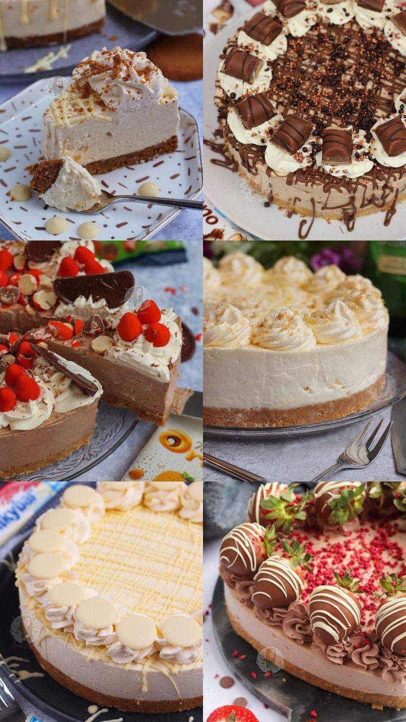 Overly Fancy Layered Cheesecakes