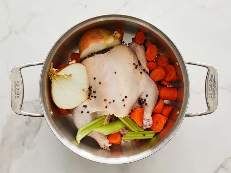 Boiled Chicken with Vegetables