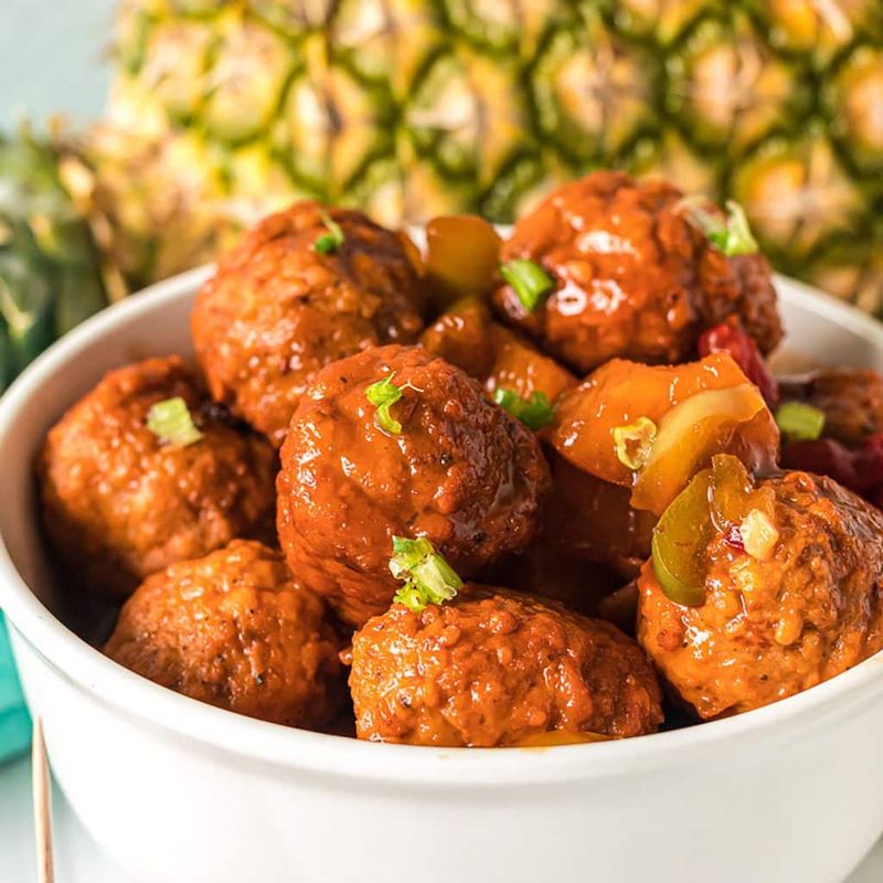Hawaiian BBQ Meatballs
