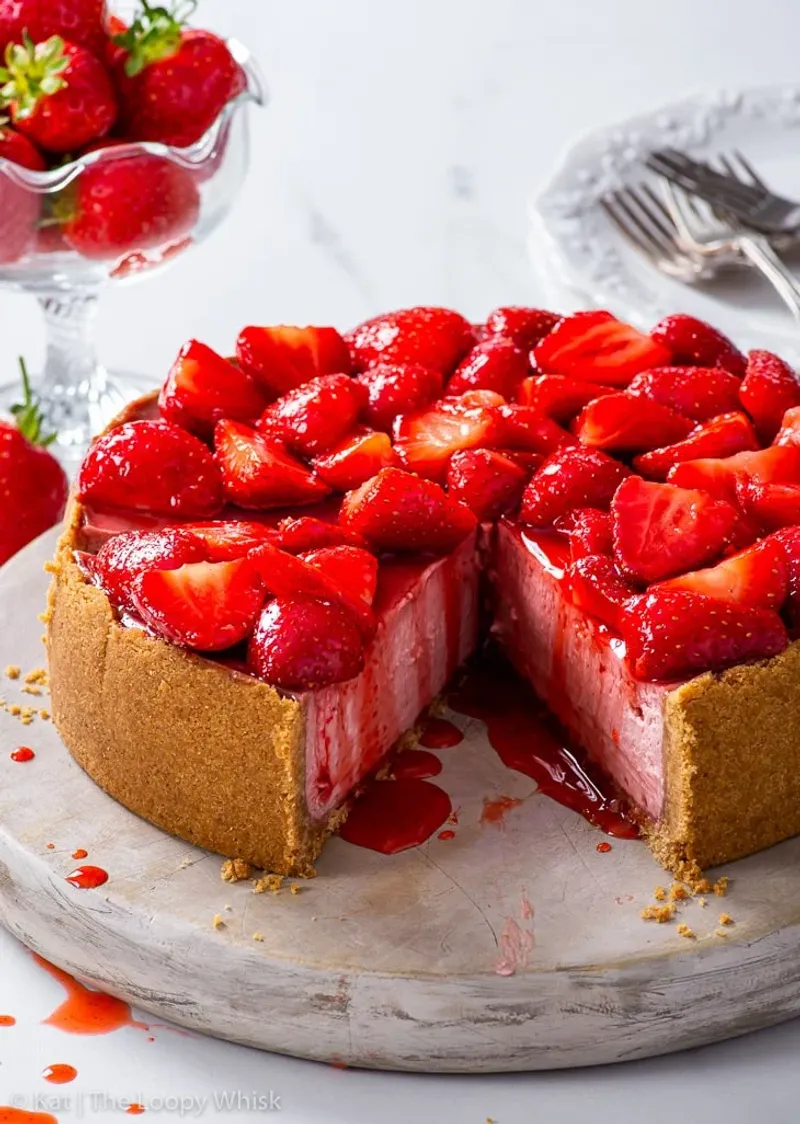 Strawberry Glazed Cheesecake