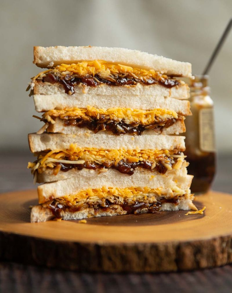 Cheese and Pickle Sandwich