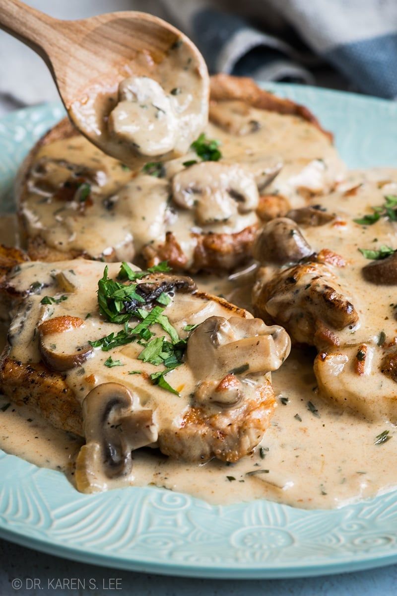 Creamy Mushroom Pork Chops