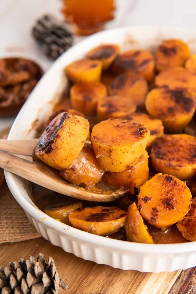 Maple Glazed Sweet Potatoes