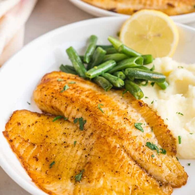 Tilapia with Steamed Veggies (Plain Version)