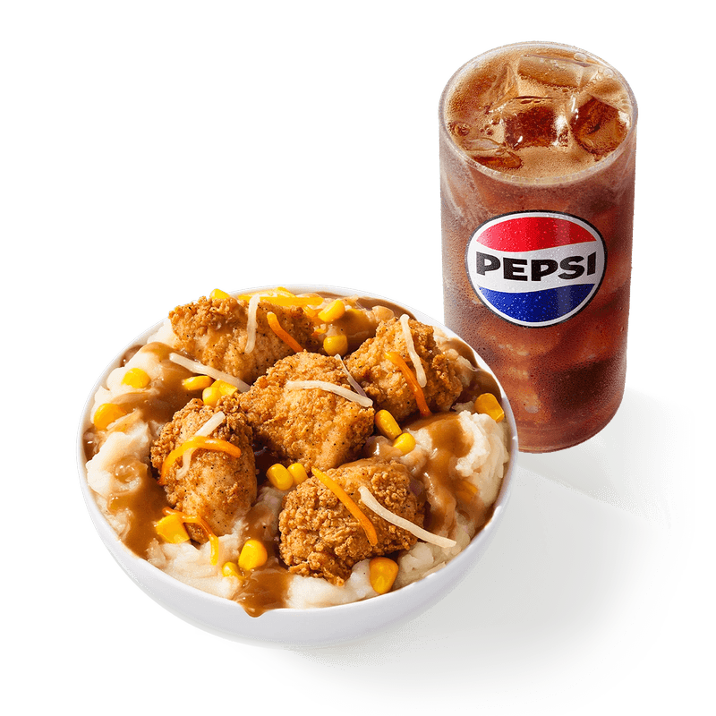 KFC Famous Bowl Combo with Biscuit and Soda